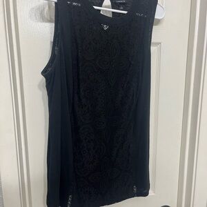 Torrid Black Lace Tank Top